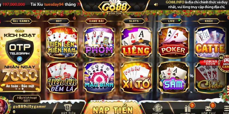 Tìm hiểu chung về game bài đổi thưởng tại Go88 Tìm hiểu chung về game bài đổi thưởng tại Go88